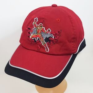 Disney Y2K❤Red Black Embroidered Power Rangers Cap|Cotton|Collection